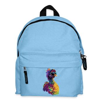 Truthahn Hühner Vogel Truthuhn Pute Fasan Turkey - Kinder Rucksack - Hellblau - Vorne