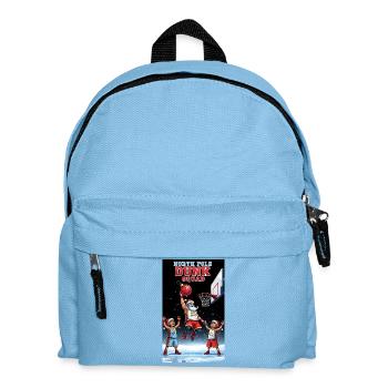 Santa Dunking Basketball North Pole Dunk Squad - Kids' Backpack - light blue - Front