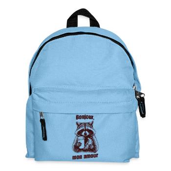 Bonjour mon amour - Kinder Rucksack - Hellblau - Vorne