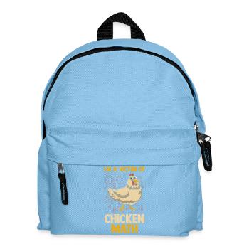 Farmer Rooster Flock Poultry Math Chicken - Kinder Rucksack - Hellblau - Vorne