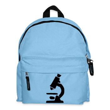 Microscope Black Science Symbol Gift - Kids' Backpack - light blue - Front