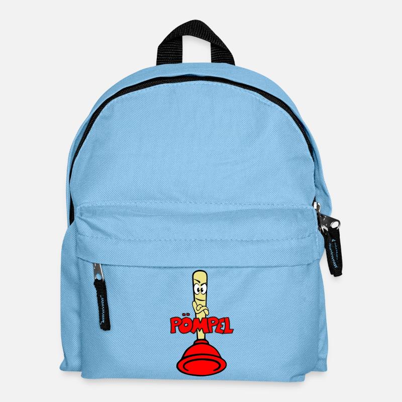 Pömpel - Kinder Rucksack - Hellblau