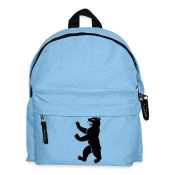 Berliner Bär Single - Kinder Rucksack - Hellblau - Vorne