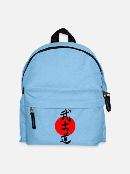 Bushido Kanji - Kinder Rucksack - Hellblau