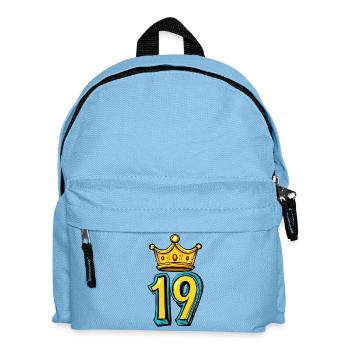 19 Couronne de chiffres - Sac à dos Enfant - bleu clair - Devant