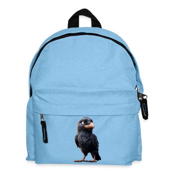 Raven, Crow, Bird, Raven Crow, Jackdaw, Black Raven - Kids' Backpack - light blue - Front