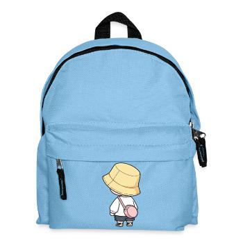 Little explorer in the bucket hat - Kids' Backpack - light blue - Front