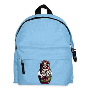  Matroschka auf russisch Matryoshka Doll Russian - Kinder Rucksack - Hellblau - Vorne