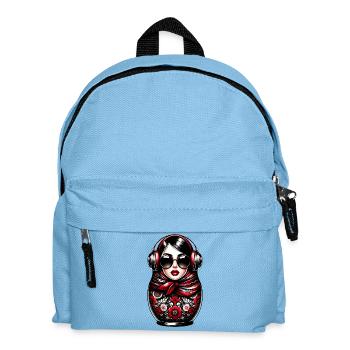 Russian Matryoshka Music Russia Russian - Kids' Backpack - light blue - Front