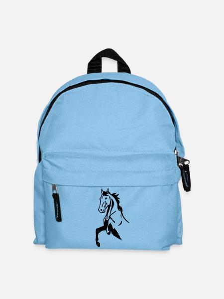 Cheval cabré - Sac à dos Enfant - bleu clair