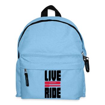 biker - Kids' Backpack - light blue - Front