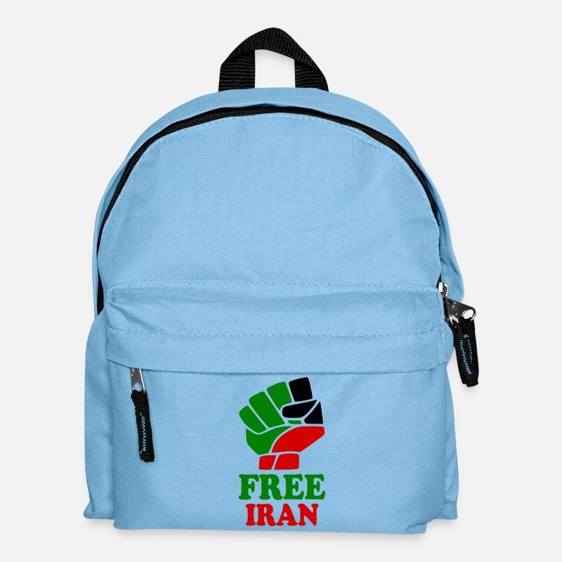 Free iran - Kinder Rucksack - Hellblau