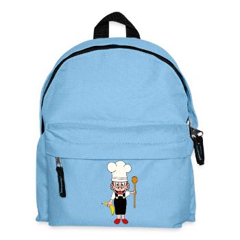 Monkey Bananas Kitchen Cooking Hobby Chef Monkey - Kids' Backpack - light blue - Front