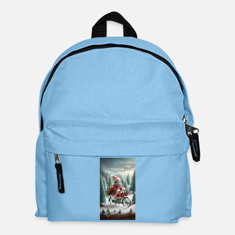 Weihnachtsmann - Kinder Rucksack - Hellblau