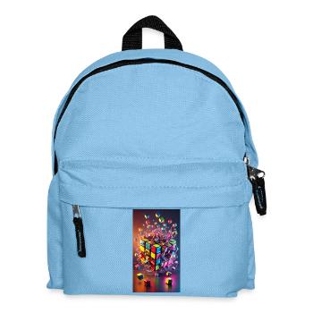 Cube d’explosion de couleur - Sac à dos Enfant - bleu clair - Devant