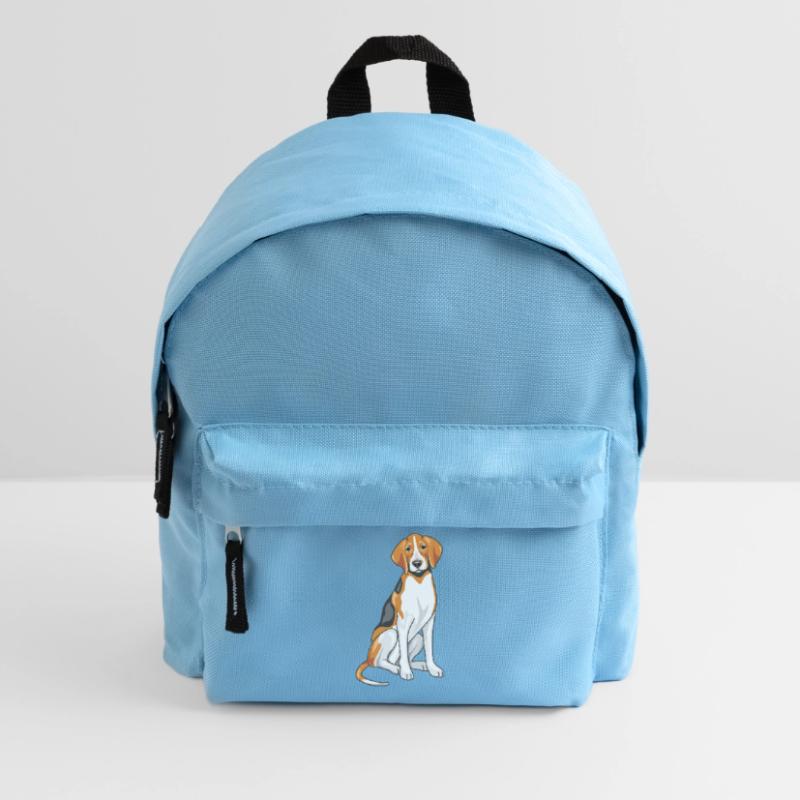 Sitzender Foxhound Kinder Rucksack