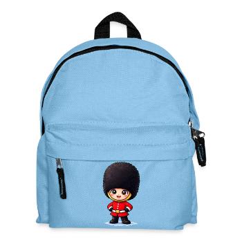 Niedlicher London Palastwächter Cartoon - Sac à dos Enfant - bleu clair - Devant