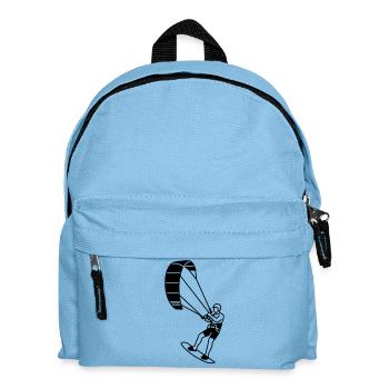 Kite Surfer - Kinder Rucksack - Hellblau - Vorne