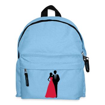 Couples de mariage, jeune mariée, marié - Sac à dos Enfant - bleu clair - Devant