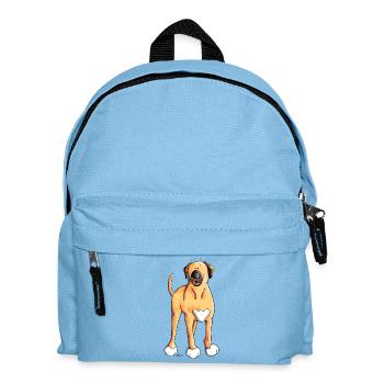 Baxter der Broholmer - Kinder Rucksack - Hellblau - Vorne