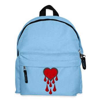 goth, herzen, dripping, blop, für mama - Kinder Rucksack - Hellblau - Vorne