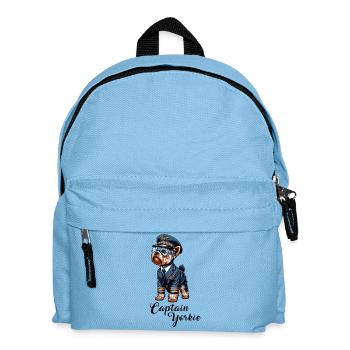 Yorkshire Terrier Pilot - Kinder Rucksack - Hellblau - Vorne