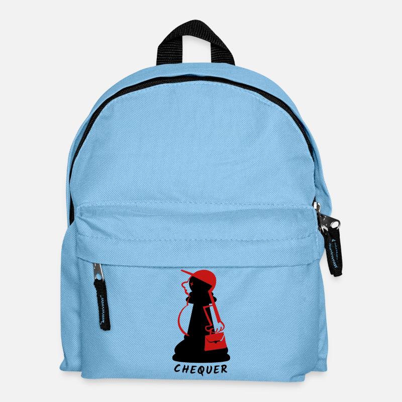Chequer - Kinder Rucksack - Hellblau