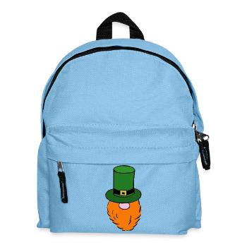 Green Leprechaun Hat - Kids' Backpack - light blue - Front