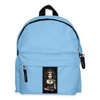 Gothic Nun Tattoo Collection - Kids' Backpack - light blue - Front