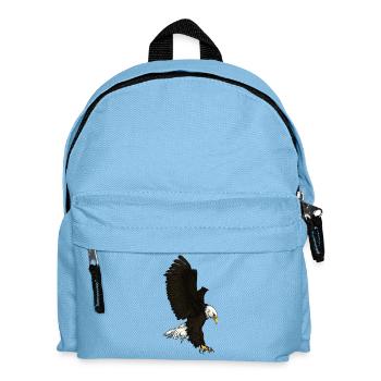 Majestic Eagle, Freedom, Strength, American Spirit - Kinder Rucksack - Hellblau - Vorne