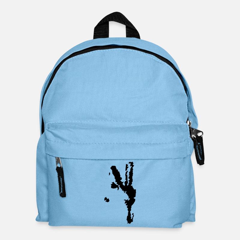 peace - Kinder Rucksack - Hellblau