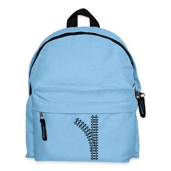 zug_gleis_1_f1 - Kinder Rucksack - Hellblau - Vorne