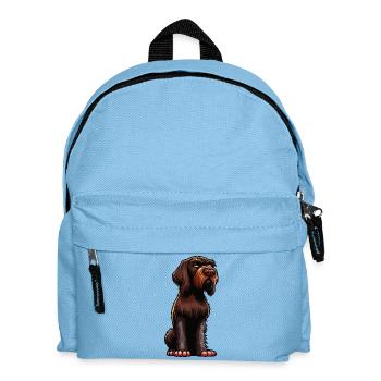 Deutsch Drahthaar Deutsch-Drahthaar Besitzer - Kinder Rucksack - Hellblau - Vorne