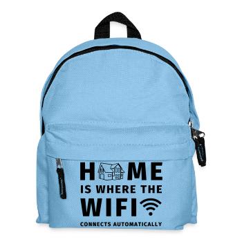 Home is where the WIFI connects automatically - Kids' Backpack - light blue - Front