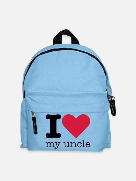I Love My Uncle - Kinder Rucksack - Hellblau
