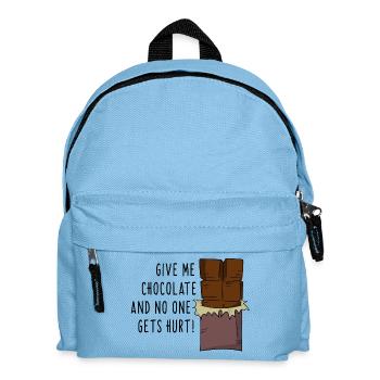 Schokolade - Kinder Rucksack - Hellblau - Vorne