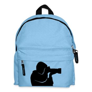 Fotograf - Paparazzi - Logo - Kinder Rucksack - Hellblau - Vorne