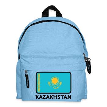 Drapeau national du Kazakhstan - Sac à dos Enfant - bleu clair - Devant