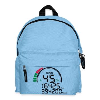 compteur anniversaire years ans 45 - Sac à dos Enfant - bleu clair - Devant