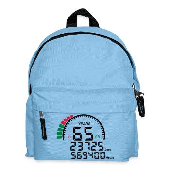 compteur anniversaire years ans 65 - Sac à dos Enfant - bleu clair - Devant
