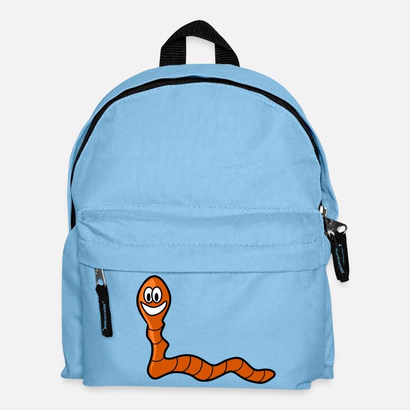 Worms - Kids' Backpack - light blue