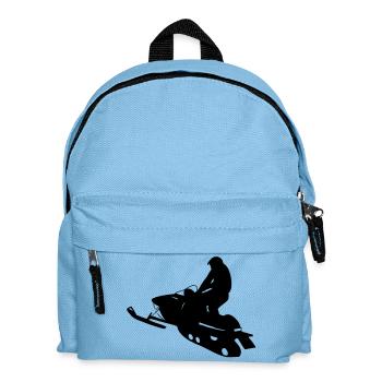 snowmobile snow cross x games racing sport - Kids' Backpack - light blue - Front