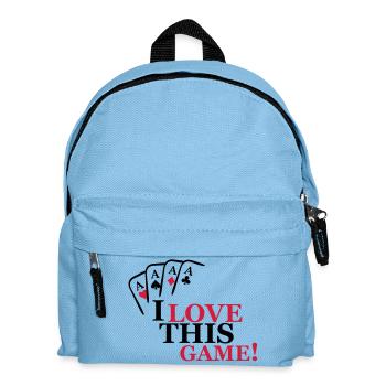 I love this game Cards - Kinder Rucksack - Hellblau - Vorne