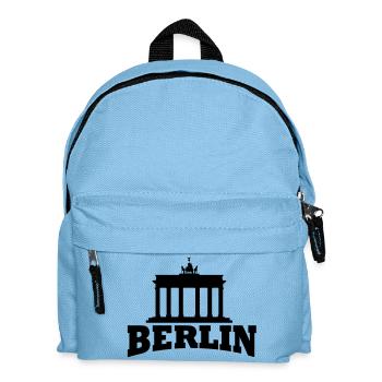 Berlin - Brandenburger Tor - Kinder Rucksack - Hellblau - Vorne