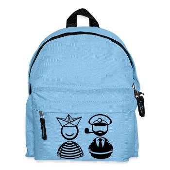 Seemänner - Kinder Rucksack - Hellblau - Vorne