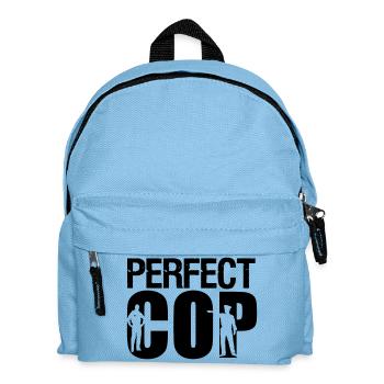 Perfect Cop Polizei Polizist Beruf Spruch Geschenk - Kinder Rucksack - Hellblau - Vorne