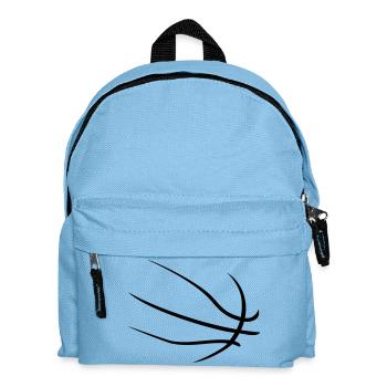 basketball - Kinder Rucksack - Hellblau - Vorne