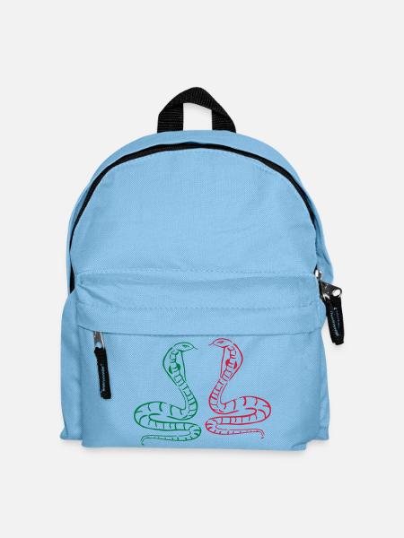 snake - Kids' Backpack - light blue