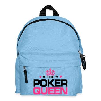 Poker Queen - Kinder Rucksack - Hellblau - Vorne