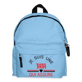 je suis une tata qui assure - Sac à dos Enfant - bleu clair - Devant